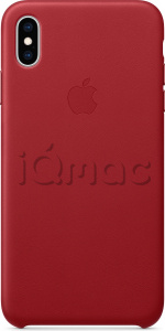 Кожаный чехол для iPhone XS Max, (PRODUCT)RED, оригинальный Apple