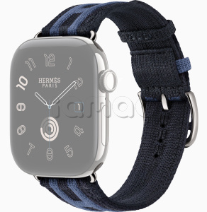 46мм Ремешок Hermès Rocabar Club цвета Bleu Nuit/Bleu Brighton для Apple Watch