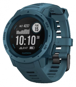 Купить Туристические умные часы Garmin Instinct (45mm), корпус и силиконовый ремешок цвета Lakeside Blue