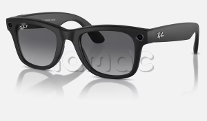 Купить Умные очки Ray-Ban Stories Wayfarer (Черная матовая оправа, черные линзы)