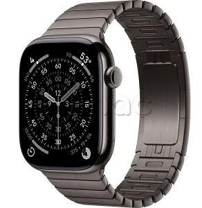 Купить Apple Watch Series 11 // 46мм GPS+Cellular // Корпус из титана сланцевого цвета, блочный браслет сланцевого цвета