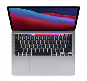 Купить MacBook Pro 13" «Серый космос» (Custom) + Touch Bar и Touch ID // Чип Apple M1 8-Core CPU, 8-Core GPU, 16 ГБ, 2 ТБ (Late 2020)