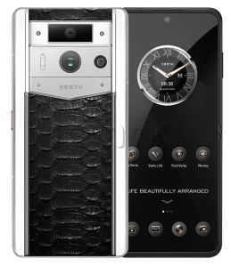 Телефон Vertu METAVERTU 2 Max, The Fortune Serpent Edition, белый корпус, Python Skin (Jade Black/Черный)
