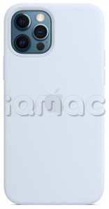 Силиконовый чехол MagSafe для iPhone 12 Pro, дымчато-голубой цвет