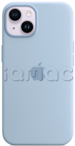 Силиконовый чехол MagSafe для iPhone 14, цвет Sky/Небесно-голубой