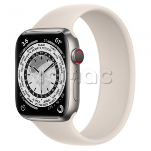 Купить Apple Watch Series 7 // 45мм GPS + Cellular // Корпус из титана, монобраслет цвета «сияющая звезда»