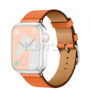 41мм Ремешок Hermès Single (Simple) Tour цвета Orange для Apple Watch