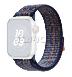 41мм Спортивный браслет Nike цвета «Королевская игра/оранжевый» для Apple Watch