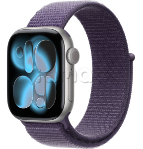 Купить Apple Watch Series 11 // 46мм GPS // Корпус из алюминия цвета "серый космос", спортивный браслет цвета "фиолетовый туман"