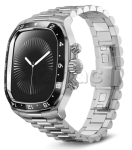 Корпус Golden Concept для Apple Watch, 46 мм, Crown Sport Classic Edition, Silver/Black
