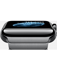 Apple Watch 42 мм, нержавеющая сталь "чёрный космос", блочный браслет "чёрный космос"