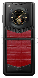 Телефон Vertu IRONFLIP Alligator Leather (Flame red/Огненно-красный)