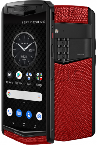 Vertu Aster P Gothic Titanium Pomegranate Red Lizard