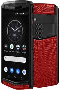 Vertu Aster P Gothic Titanium Garnet Lizard