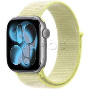 Купить Apple Watch Series 11 // 46мм GPS // Корпус из алюминия цвета "серый космос", спортивный браслет цвета "неоновый желтый"