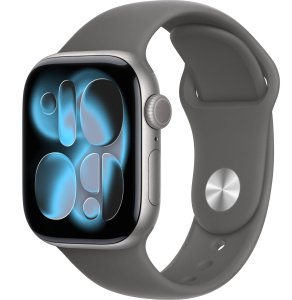Apple Watch Series 11 // 46мм GPS // Корпус из алюминия цвета "серый космос", спортивный ремешок цвета "серый камень"