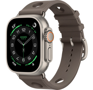 Apple Watch Hermès Ultra 3 (2025) // 49мм GPS+Cellular // Корпус из титана, ремешок Scub’H Diving цвета Gris Titane