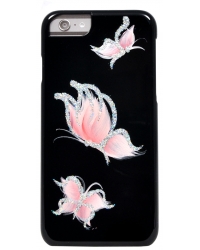 Накладка пластик. на iPhone 6 iCover IP6/4.7-HP/BK-PB/P black butterfly