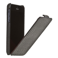 Чехол для iPhone 5s Borofone Crocodile flip Leather case Black