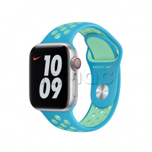 40мм Спортивный ремешок Nike цвета «Лазурь/нежно-зелёный» для Apple Watch