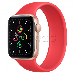 Купить Apple Watch SE // 44мм GPS // Корпус из алюминия золотого цвета, монобраслет цвета (PRODUCT)RED (2020)