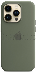 Силиконовый чехол MagSafe для iPhone 14 Pro Max, цвет Olive/Оливковый