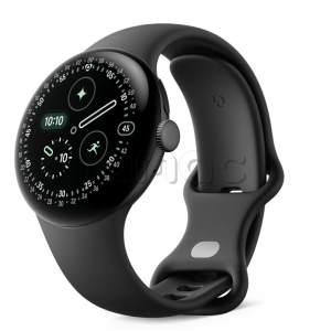 Купить Google Pixel Watch 4 Wi-Fi+Cellular, черный корпус 41 mm, спортивный ремешок черного цвета (Obsidian)