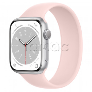 Купить Apple Watch Series 8 // 45мм GPS // Корпус из алюминия серебристого цвета, монобраслет цвета "розовый мел"