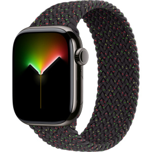 Apple Watch Series 11 // 46мм GPS+Cellular // Корпус из титана сланцевого цвета, плетеный монобраслет цвета Unity Rhythm