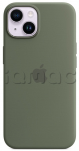Силиконовый чехол MagSafe для iPhone 14 Plus, цвет Olive/Оливковый