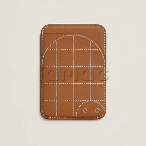 Чехол-бумажник Hermès "Tortuga" с MagSafe для iPhone, цвет Gold/ Золото