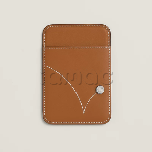 Чехол-бумажник Hermès "Bounce" с MagSafe для iPhone, цвет Gold / Золото