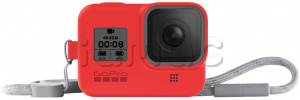 Купить Чехол + ремешок для камеры GoPro HERO8 (Sleeve + Lanyard), Firecracker Red