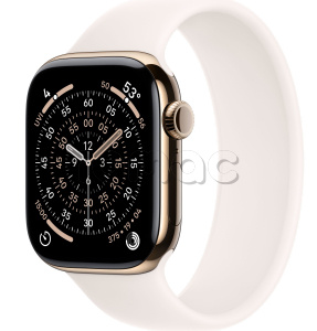 Купить Apple Watch Series 11 // 46мм GPS+Cellular // Корпус из титана золотого цвета, монобраслет цвета "светлые румяна"