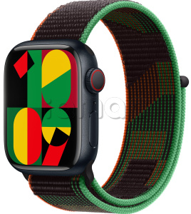 Купить Apple Watch Series 9 // 45мм GPS+Cellular // Корпус из алюминия цвета "темная ночь", спортивный браслет цвета Black Unity