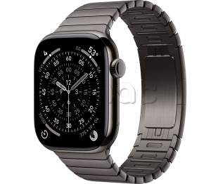 Купить Apple Watch Series 11 // 42мм GPS+Cellular // Корпус из титана сланцевого цвета, блочный браслет сланцевого цвета