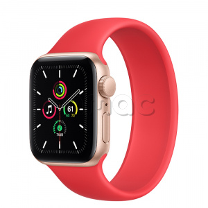 Купить Apple Watch SE // 40мм GPS // Корпус из алюминия золотого цвета, монобраслет цвета (PRODUCT)RED (2020)