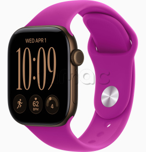 Купить Apple Watch Series 12 // 46мм GPS // Корпус из алюминия бронзового цвета, спортивный ремешок пурпурного цвета