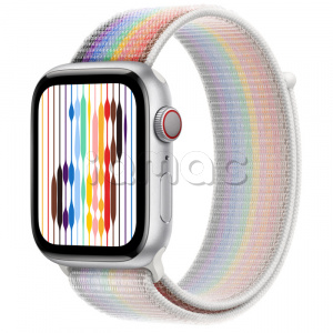 Купить Apple Watch Series 8 // 45мм GPS + Cellular // Корпус из алюминия серебристого цвета, спортивный браслет цвета Pride Edition