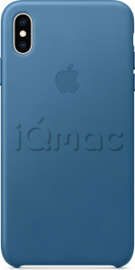 Кожаный чехол для iPhone XS Max, цвет «лазурная волна», оригинальный Apple