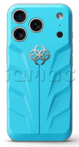 Чехол Golden Concept для iPhone 17 Pro, Magnetic Shield, Racing Sport Rubber, Curacao Blue