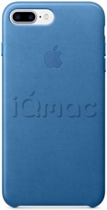 Кожаный чехол для iPhone 7+ (Plus)/8+ (Plus), цвет «синее море», оригинальный Apple