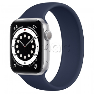 Купить Apple Watch Series 6 // 44мм GPS // Корпус из алюминия серебристого цвета, монобраслет цвета «Тёмный ультрамарин»