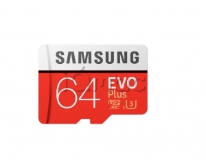 Карта памяти Samsung microSDXC EVO+ UHS-I U3 64GB Class10