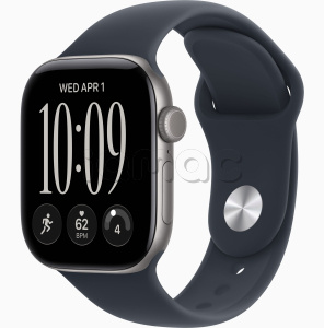 Купить Apple Watch Series 12 // 46мм GPS // Корпус из алюминия цвета "серый космос", спортивный ремешок синего цвета