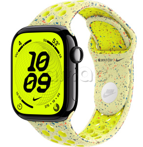 Купить Apple Watch Series 11 // 46мм GPS // Черный глянцевый корпус из алюминия, спортивный ремешок Nike цвета "электрический всплеск"
