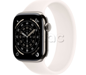 Купить Apple Watch Series 11 // 42мм GPS+Cellular // Корпус из титана нейтрального цвета, монобраслет цвета "светлые румяна"