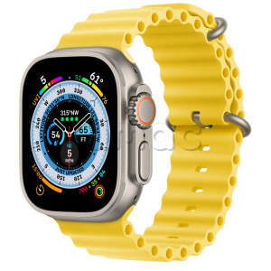 Купить Apple Watch Ultra // 49мм GPS + Cellular // Корпус из титана, ремешок Ocean Band желтого цвета
