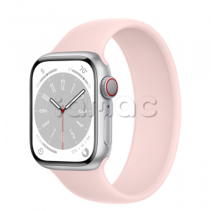 Купить Apple Watch Series 8 // 41мм GPS + Cellular // Корпус из алюминия серебристого цвета, монобраслет цвета "розовый мел"
