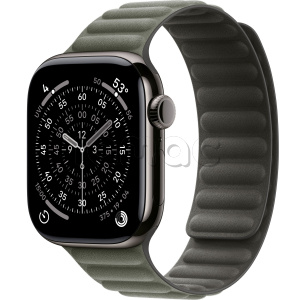 Купить Apple Watch Series 11 // 46мм GPS+Cellular // Корпус из титана сланцевого цвета, браслет цвета "серый шалфей", с магнитной застежкой